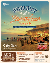 Load image into Gallery viewer, 2026.08.01 | Summer at Zaimokuza Beach - Andy Kinlay & Friends, Deltcodel, Takashi Umemiya & The Comrades, Kotatsu (DJ)