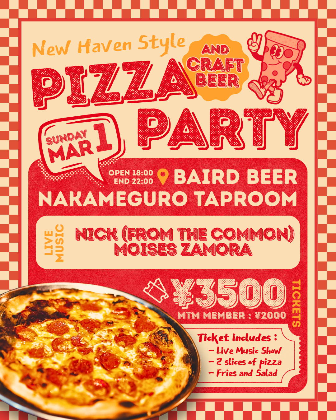 2026.03.01 | Pizza and Craft Beer Party!! – More Than Music Japan