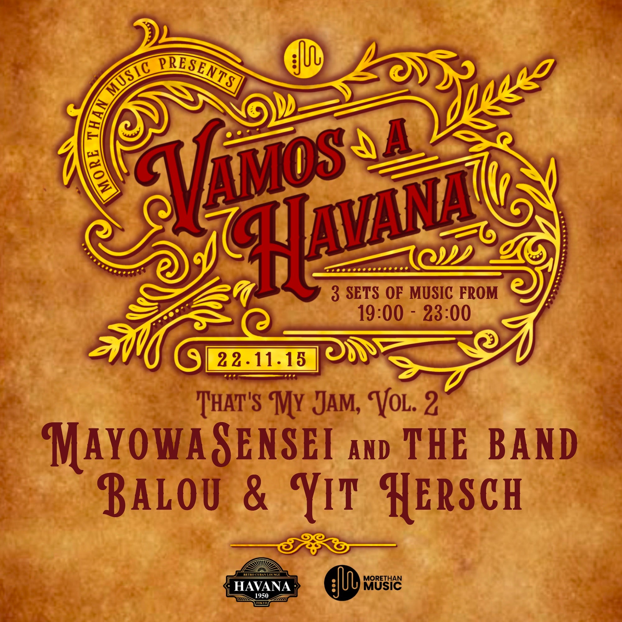 11月15日｜Vamos a HAVANA: That's My Jam Vol. 2 – More Than Music Japan