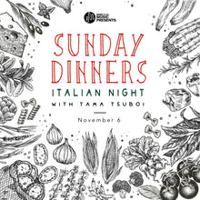 画像をギャラリービューアに読み込む, 11月6日｜MTM : Sunday Dinners : Italian Night

